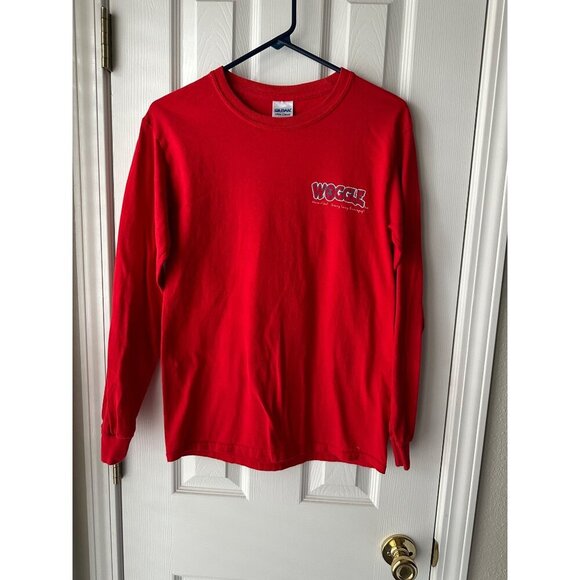 Woggle Red Christmas Cross Long Sleeve T-Shirt Womens Size Small - Picture 6 of 6